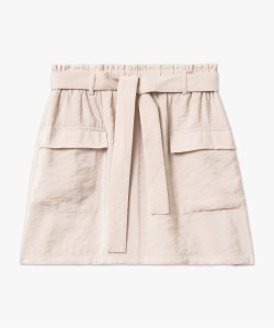 Jupe droite courte en modal femme